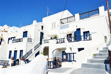 Wonderful Blue White Houses Santorini Island Greece Stock Image Image