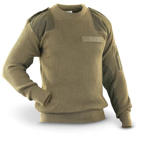 Used Italian Military Command Sweater Olive Drab 167503 Sweaters At