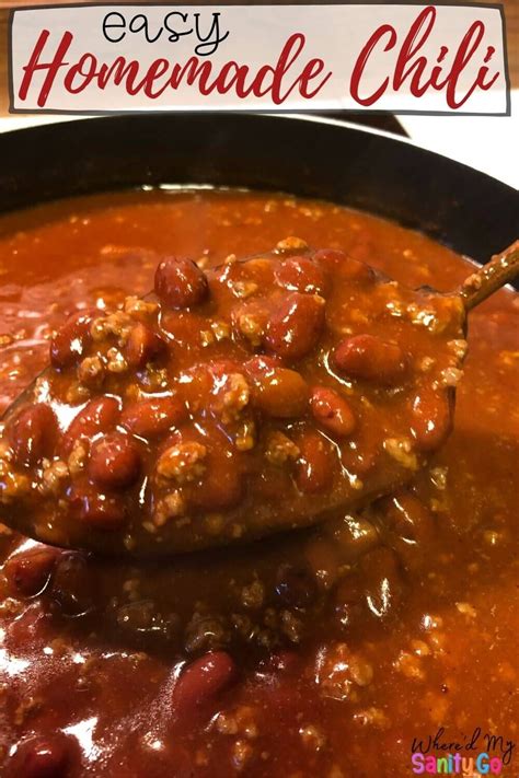 Easy Chili Recipe That Is Quick And Delicious Stove Top Or Slow Cooker