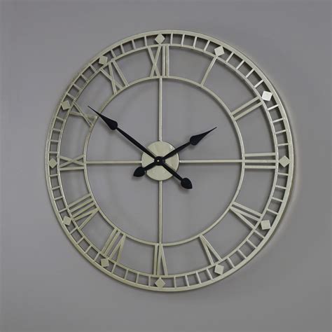 Large Gold Skeleton Style Wall Clock