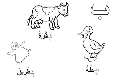 Astonishing arabic alphabet coloring pages with abc coloring pages. Islamic Coloring pages for kids: Baa (ب)