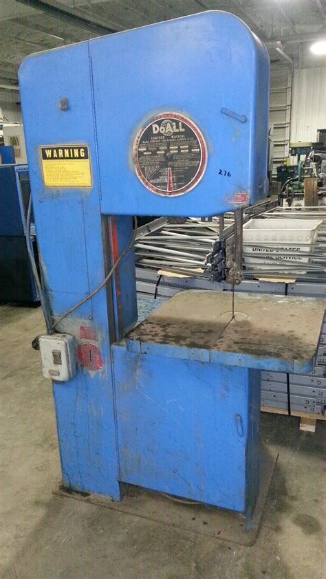 1 Preowned Doall Vertical Band Saw Model 2013 V Sn 439 83205 Year