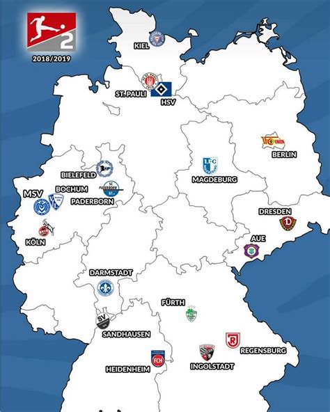 Bundesliga 2 Map Leafonsand