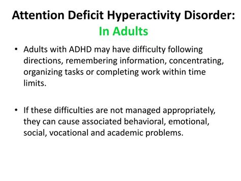 Ppt Attention Deficit Hyperactivity Disorder Powerpoint Presentation
