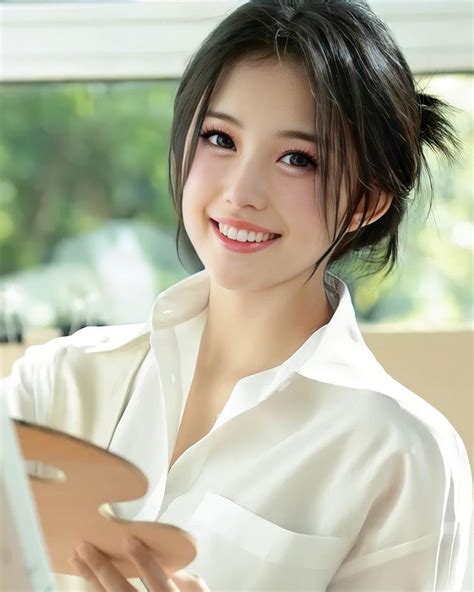asian model girl cool anime girl luu poses attractive face hero arts kleding