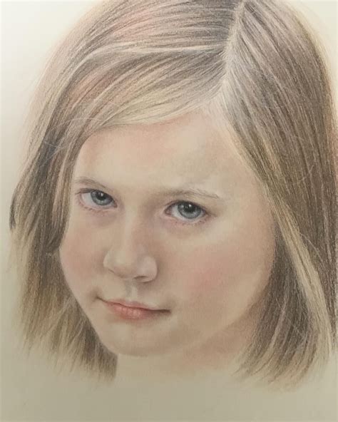 Melanie This Coloured Pencil Portrait Took About 20 Hours To Draw I