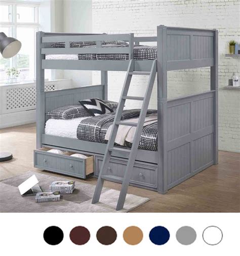 Full Over Full Bunk Bed W Drawers Or Trundle