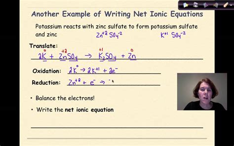 The word redox is formed by the combination of two words which are reduction and oxidation. Redox Reactions Part 4 Writing Net Ionic Equations - YouTube