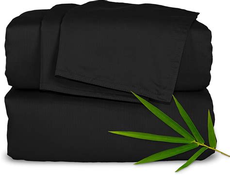 Pure Bamboo Sheets Queen Size Bed Sheets 4 Piece Set 100 Organic