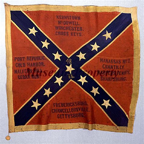 Battle Flag Of The Th Virginia Infantry Issued Prior To October Captured At Th