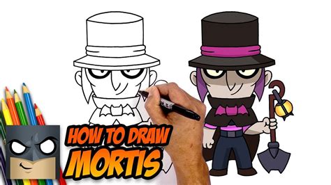 How To Draw Brawl Stars Mortis Step By Step Easy Drawings