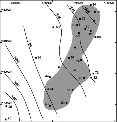 Map Showing Contours In Metres Of The Elevation Of The Water Table