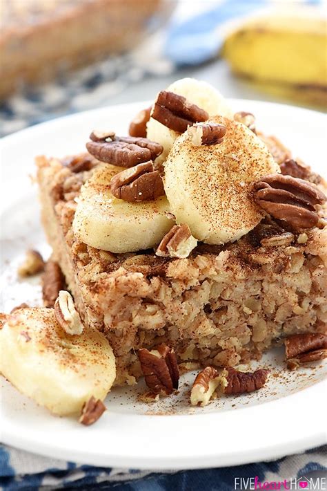 Banana Bread Baked Oatmeal ~ Boasts The Delicious Flavor Of Banana Bread But It S Made With
