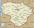 Map of Lithuania and geographical facts, Where Lithuania is on the ...
