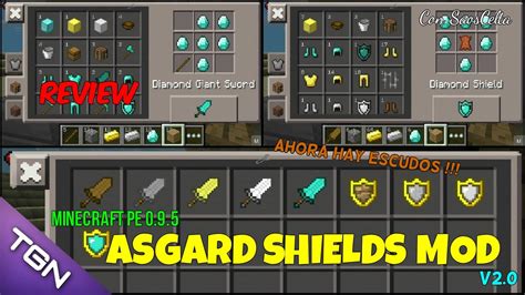 Asgard Shields Mod V20 Minecraft Pe 095 Agregaron Escudos