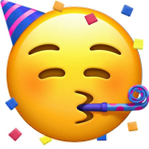 Face With Party Horn And Party Hat Emoji 🥳 Face Party Face Emoji Apple 1024x1024 Png Download