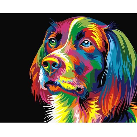 Psychedelic Dog My Paint By Numbers