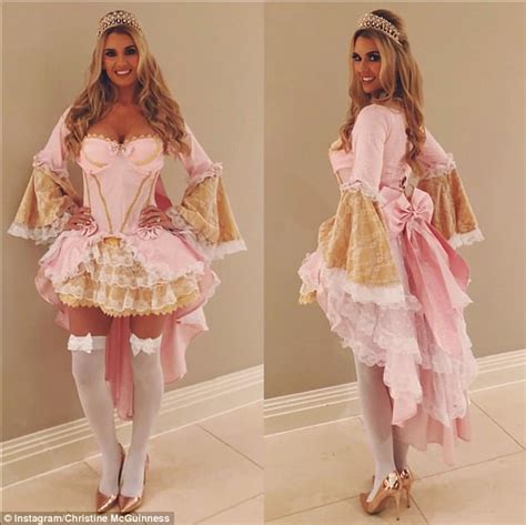 Christine Mcguinness Puts On Very Busty Display In Pink Corset Daily