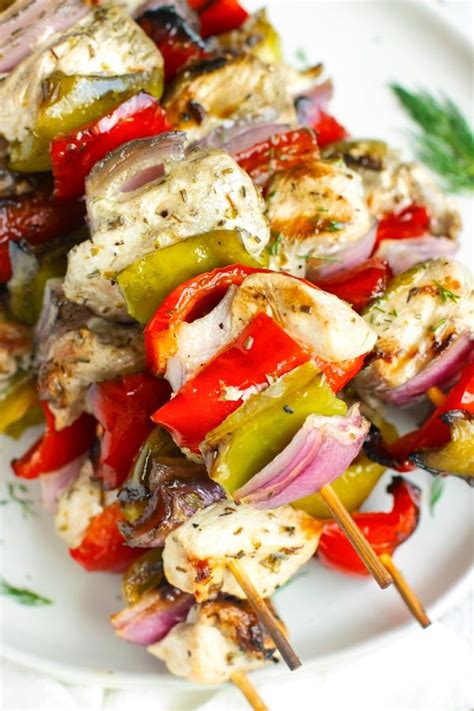 Grilled Greek Chicken Shish Kabobs Recipe Keto Whole 30 Recipe