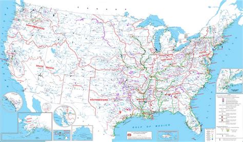 United States Army Corps Of Engineers Map Of The Commercially Navigable