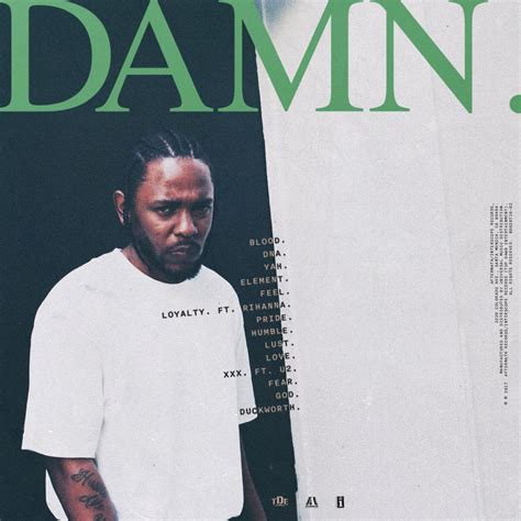 Kendrick Lamar Shares Cover Art And Tracklist For New Album Damn