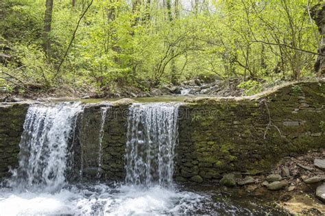 Waterfall At Crazy Mary River Belasitsa Mountain Bulgaria Stock Photo