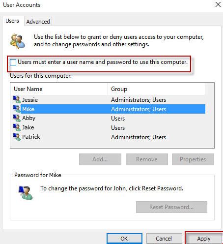 The Easiest Ways To Disable Windows Login Password