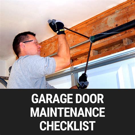 Garage Door Maintenance Checklist Garage Door Nation
