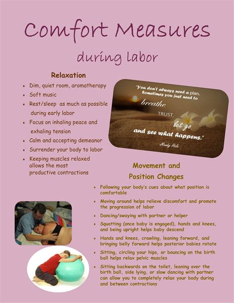 comfort measures during labor page 1 doula business midwife assistant home birth