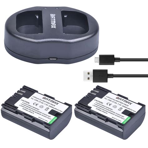 2x Lpe6 Lpe6 Lp E6 Batteries Usb Dual Charger For Canon Eos 5ds R 5d Mark Ii 5d Mark Iii 6d 7d