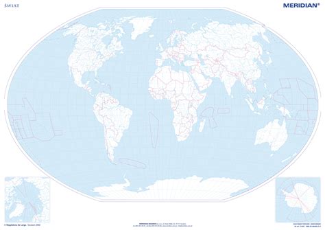 Mapa konturowa Świata Wydawnictwo Edulex