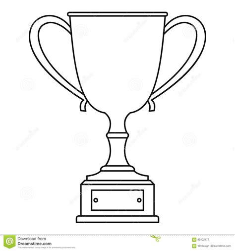This below coloring sheet meassure is about 600 pixel x 443 pixel with approximate file size for around 64.81 kilobytes. Ícone Do Copo Do Troféu, Estilo Do Esboço Ilustração do ...
