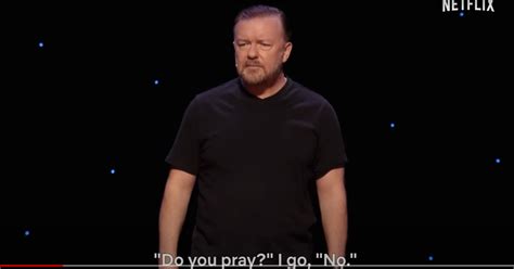 ricky gervais is still using old atheist objections in his cruel comedy but supernature is