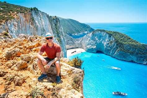 Your Travel Buddy Visiting The Famous Shipwreck Beach In Zakynthos Greece