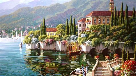 Varenna Lake Como Italy Wallpaper 1920x1080 1199710