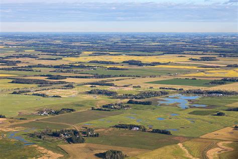 Aerial Photo Southern Alberta Prairies