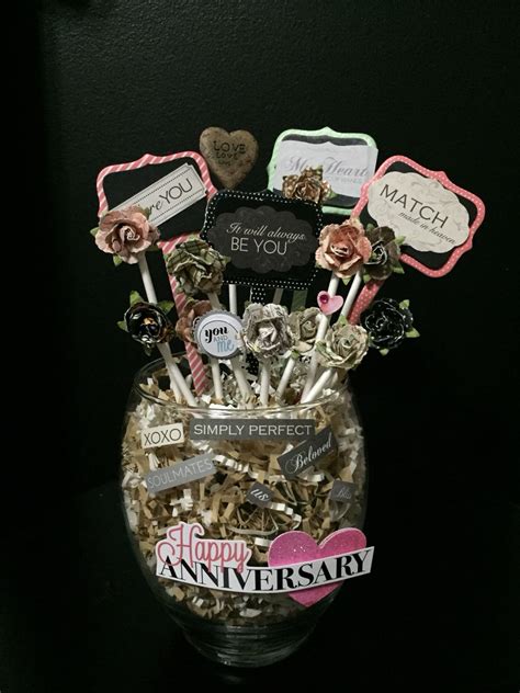 Maybe you would like to learn more about one of these? DIY 4 year wedding anniversary gift for him! Created by ...