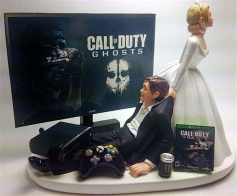 Gamer wedding book lover cake topper video game bookish wedding cake topper game controller literary wedding topper book nerd topper : Call of Duty Ghosts Xbox One Funny Wedding by ...