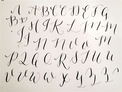 This guide starts at square one, guiding you if you want to learn how to create modern calligraphy, then this is precisely the article for you! Image result for palomino alphabet upper case ...