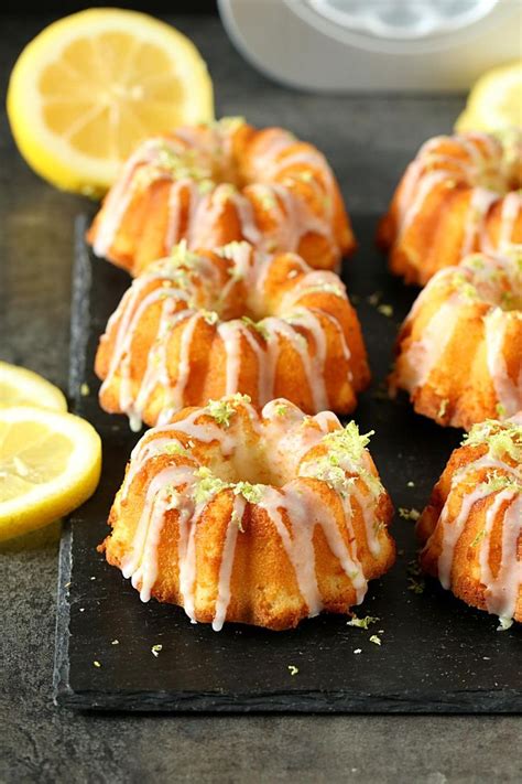 You Will Love These Delicious Mini Lemon Bundt Cakes With Lemon Glaze Full Of Flavor