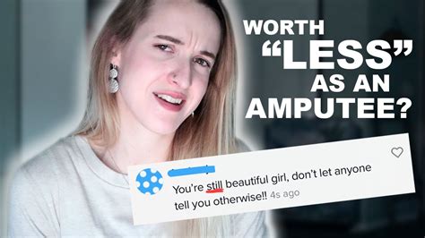10 unexpected things about amputee li. Why People Assume I THINK I'm WorthLESS! (After Amputation ...