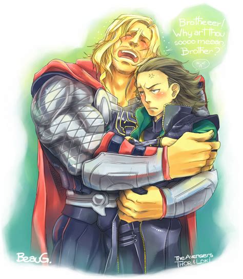 Thor And Loki By Bogilliam On Deviantart
