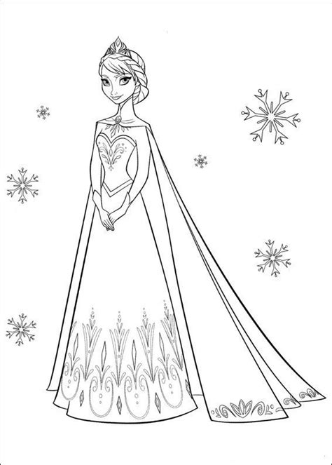 Elsa hat die kraft von eis und schnee, weiß aber nicht, wie sie es kontrollieren soll. Kids-n-fun | Coloring page Frozen Frozen | Ausmalbild ...