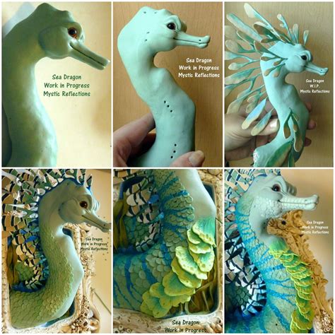 Shorr The Sea Dragon Ooak Polymer Clay Framed Sculpture Etsy