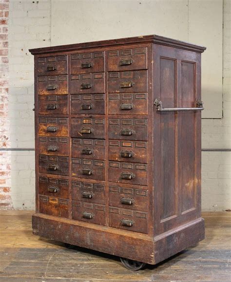 Check spelling or type a new query. Rolling Apothecary Wood Storage Cabinet, Vintage ...