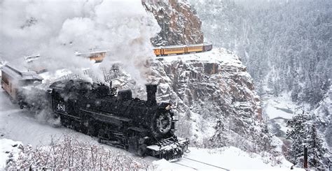 Durango Silverton Narrow Gauge Steam Locomotive In Snow Train Steam My Xxx Hot Girl