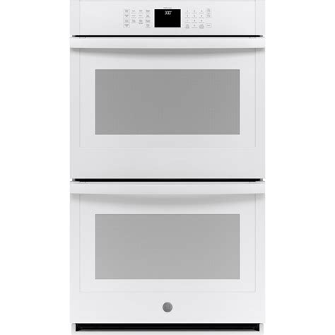 White 30 Inch Double Electric Wall Ovens At