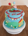 George Pig theme birthday cake | Cake, Homemade cakes, Birthday cake