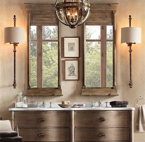 Restoration hardware vanity are very popular among interior decor enthusiasts as they allow for an added aesthetic appeal to the overall vibe of a property. Trumeau Mirror | Restoration hardware bathroom ...