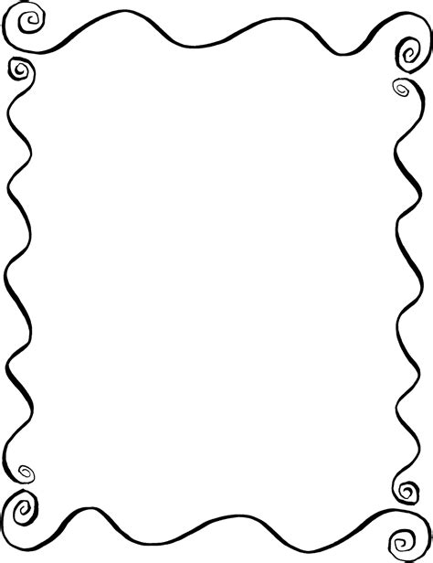 Printable Swirl Border Free Pdf And Png Downloads At Images And